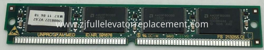 Schindler Elevator Mainboard Memory 591676